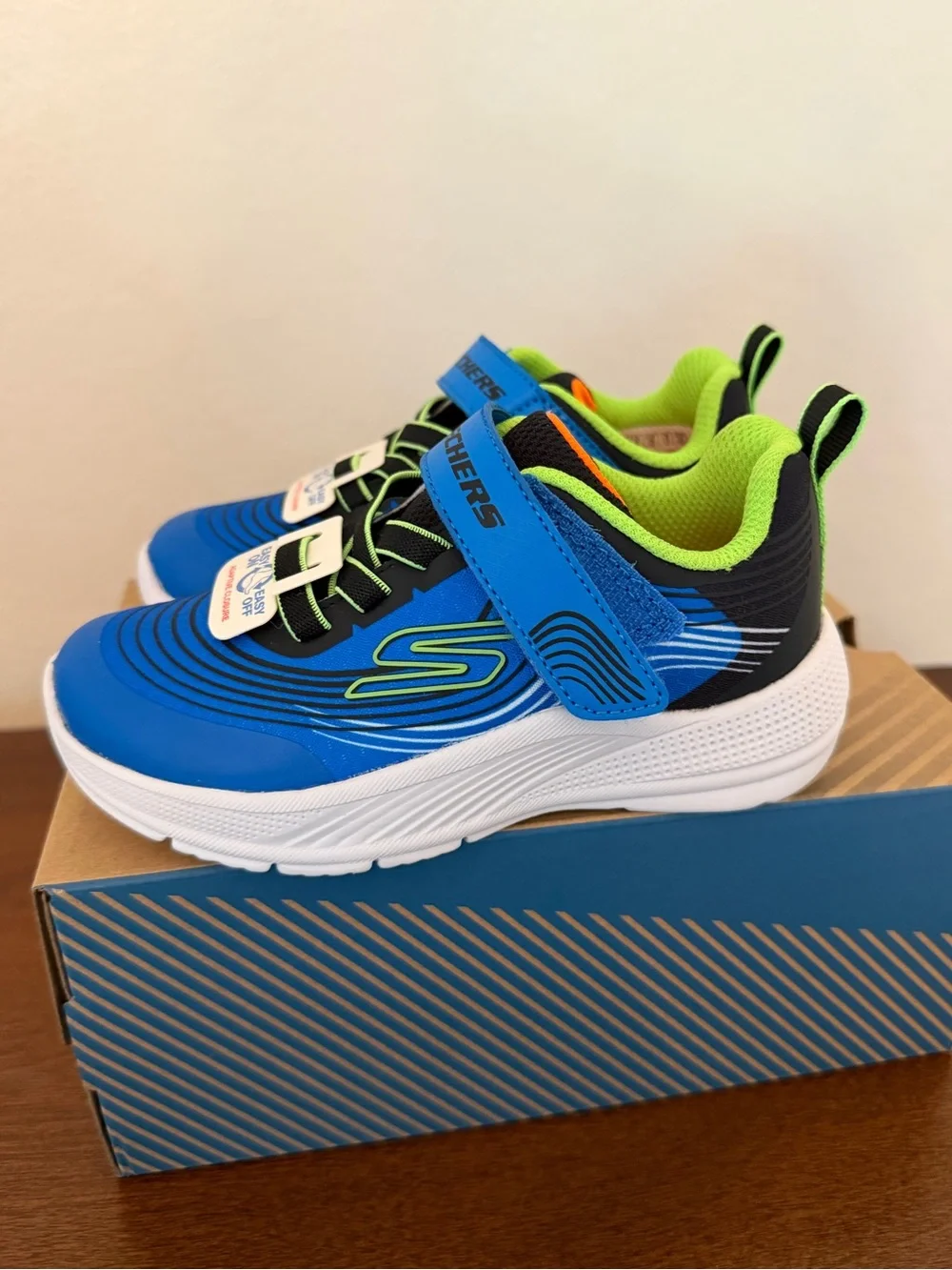 NEW IN BOX Skechers Microspec Advance Toddler Sneakers Size 9